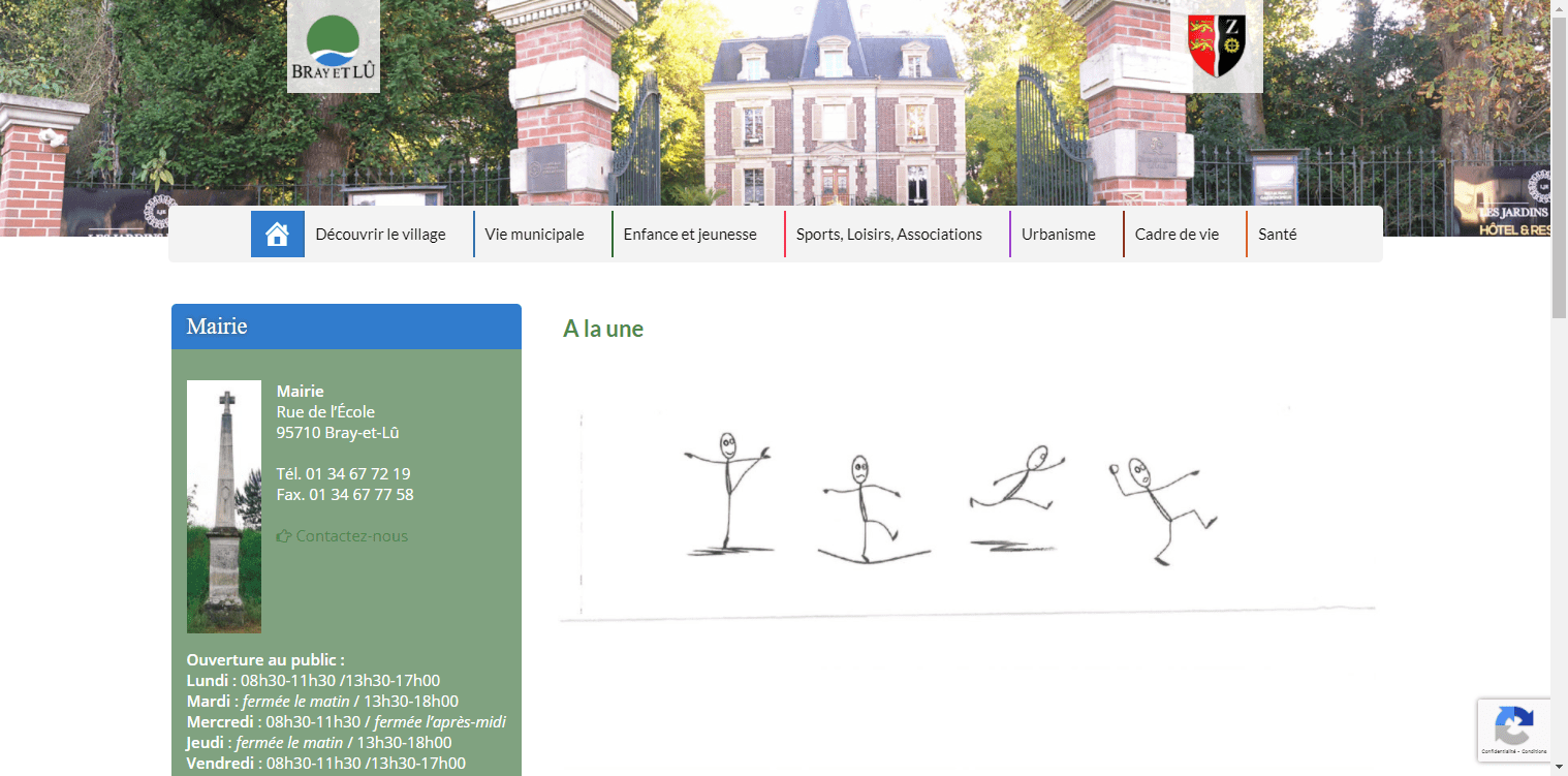 conception du site de Bray et lu par l'union des maires du Val-d'Oise
