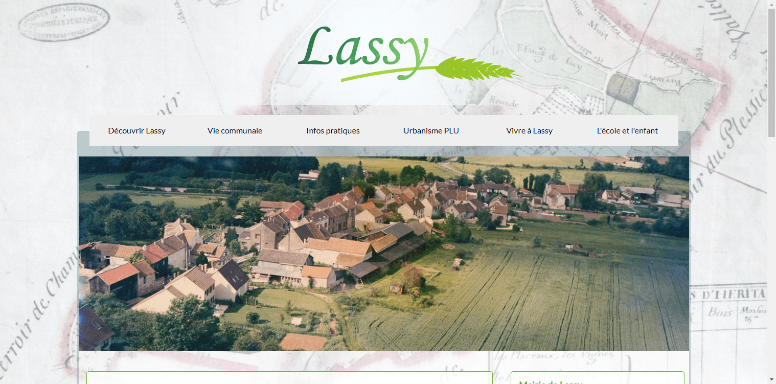 conception du site de Lassy par l'union des maires du Val-d'Oise