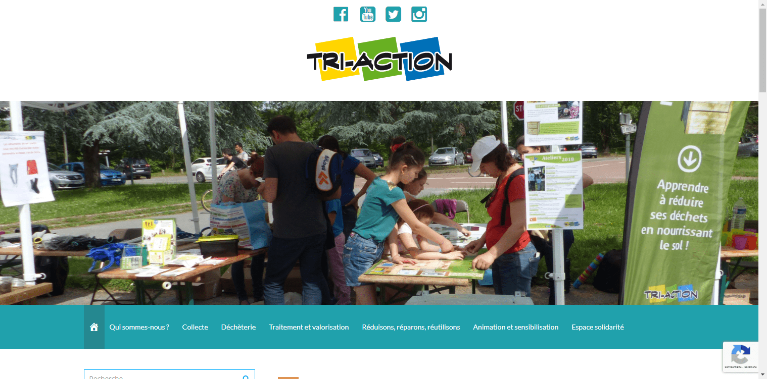 conception du site de Tri-Action par l'union des maires du Val-d'Oise
