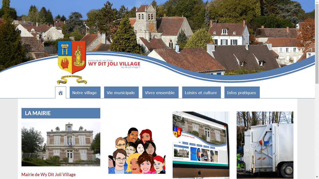 conception du site de Wy-dit-Joli-Village par l'union des maires du Val-d'Oise